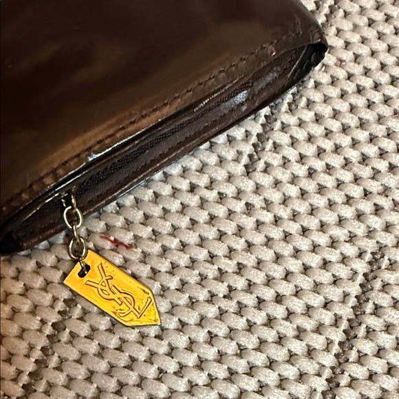 Yves Saint Laurent Brown Wallet with Gold Detail. - Picture 7 of 7
